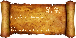 Uglár Hermia névjegykártya